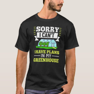 Camiseta Jardinagem em Estufa Planta Jardineiro Iniciante P
