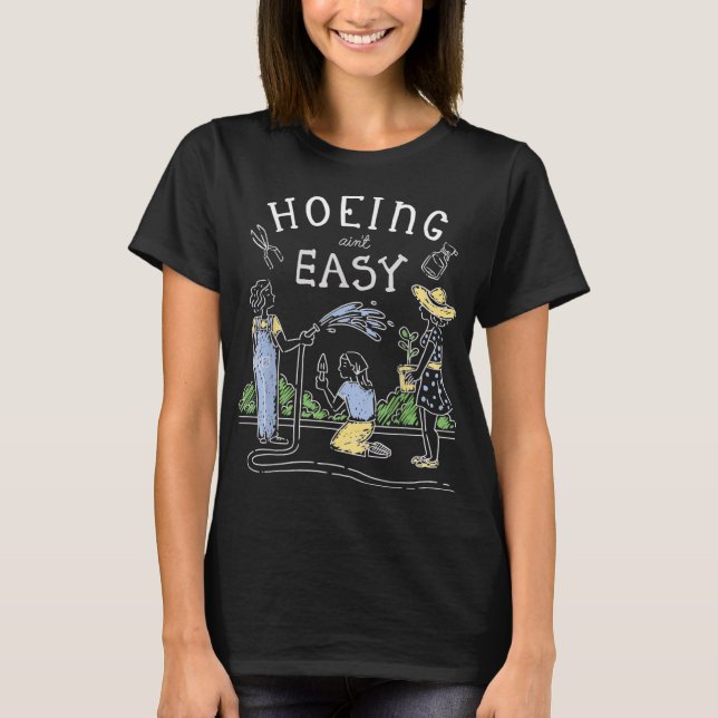 Camiseta Jardinagem Engraçada Fácil (Frente)