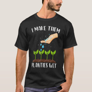 Camiseta Jardinagem Eu Deixo as Plantinhas Molhadas Fazende