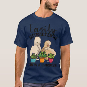 Camiseta Jardinagem Fazenda Silkie Chicke