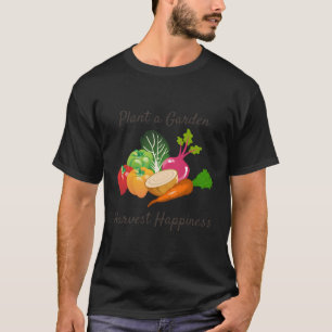 Camiseta Jardinagem Horticultura Cottagecore Vegetariano