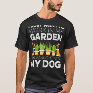 Camiseta Jardinagem Jardineiro do Cachorro Proprietários de