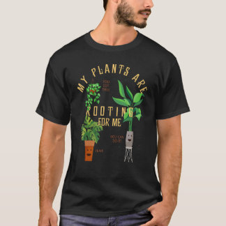 Camiseta Jardinagem Minhas Plantas Estão Torcendo Por Mim F