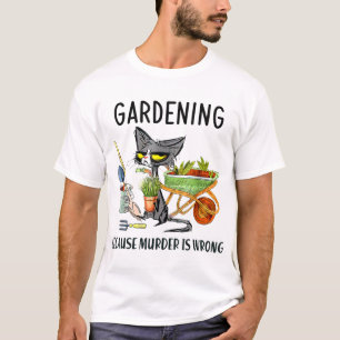 Camiseta Jardinagem porque assassinato é jardineiro errado