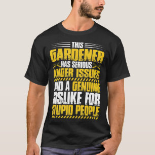 Camiseta Jardinagem Raiva Séria Jardineiro Horticultor Jard