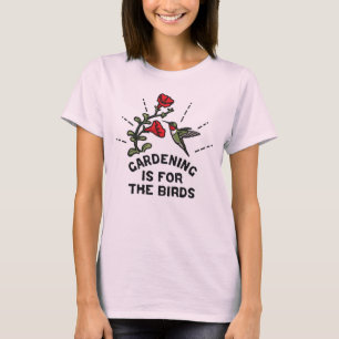 Camiseta Jardinar é para as flores do colibri dos pássaro
