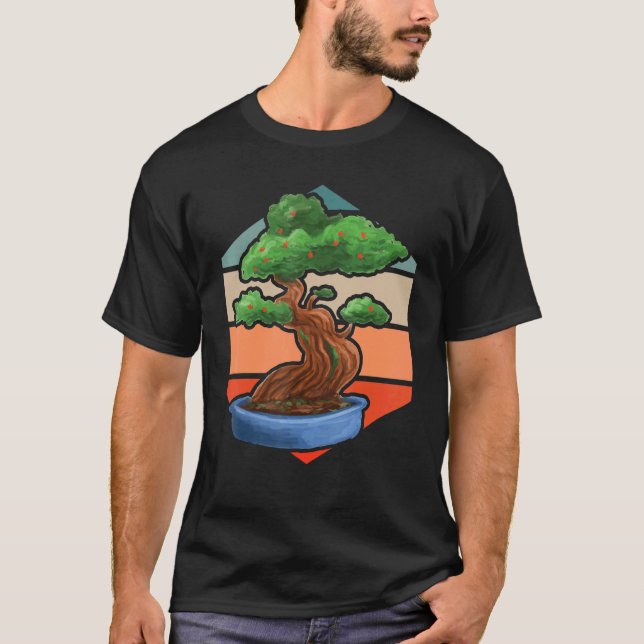 Camiseta Jardineira Jardineira Japonesa Árvore Bonsai (Frente)