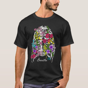Camiseta Jardineira Rebelde Respira Flor Caixa Torácica Jar