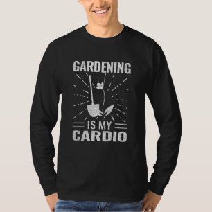 Camiseta Jardineiras de Jardinagem Plantas de Flor de Cardi