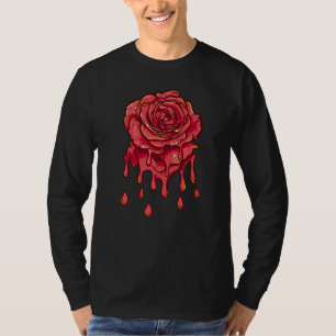 Camiseta Jardineiro Botânico Flores de Rosa Vermelha Derret