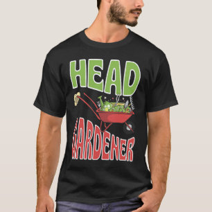 Camiseta Jardineiro Chefe Carrinho de Mão de Verão Fofo Leg