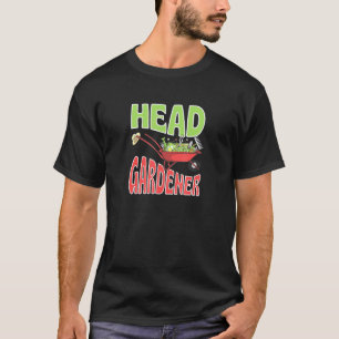 Camiseta Jardineiro Chefe Cute Verão Carrinho de Mão Legume