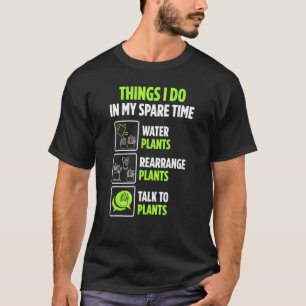 Camiseta Jardineiro Conversa Com Plantas No Tempo Livre