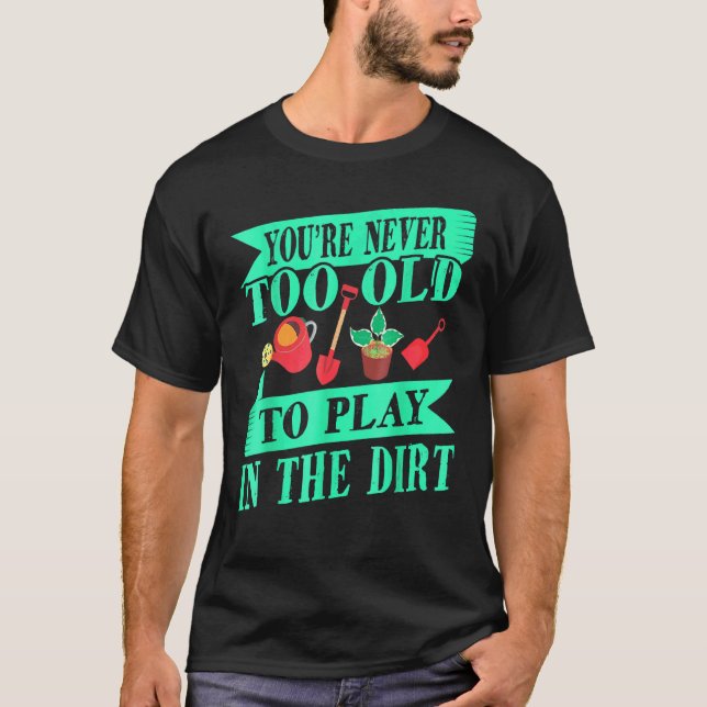 Camiseta Jardineiro da Flor Horticultura Velho (Frente)