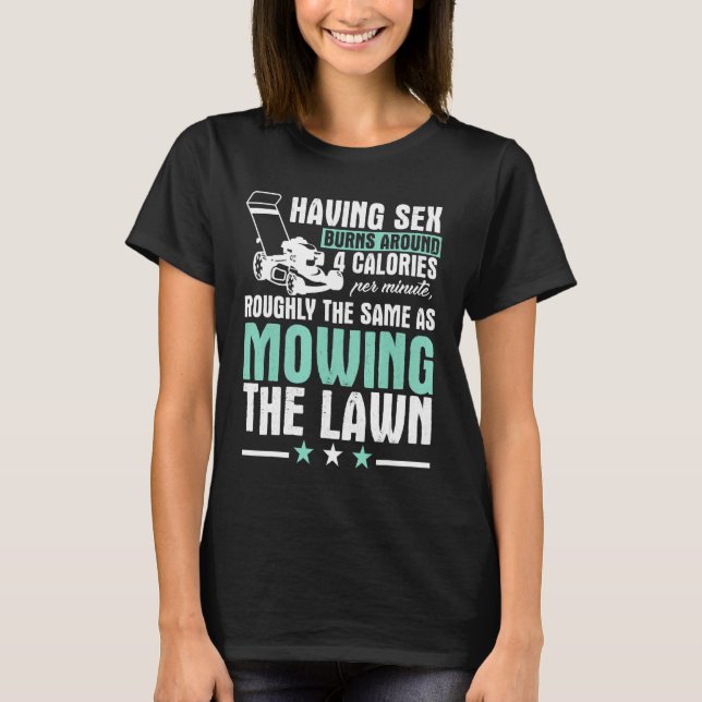 Camiseta Jardineiro da grama-cortadora-relva-relva (Frente)