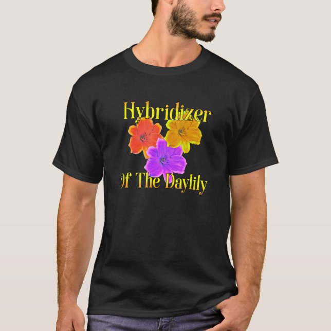 Camiseta Jardineiro das Flores do Jardim de Daylily Hybridi (Frente)