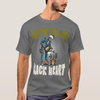 Camiseta Jardineiro de Punk Rock Esqueleto Halloween Jardim