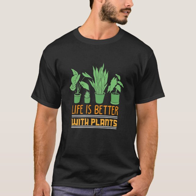 Camiseta Jardineiro de Quotas de Fornalhas de Plantas (Frente)