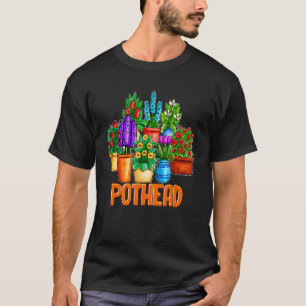 Camiseta Jardineiro do pote da Planta da Flor