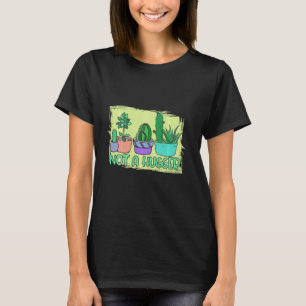 Camiseta Jardineiro Engraçado Não Abraçador Florindo E Cact