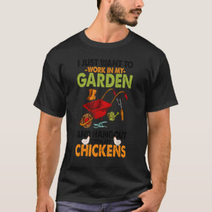 Camiseta Jardineiro Eu Só Quero Trabalhar No Meu Jardim E P