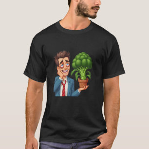 Camiseta Jardineiro Exausto com Brócolis Caseiro