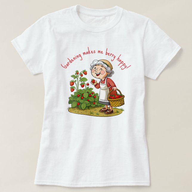 Camiseta Jardineiro Muito Feliz (Frente do Design)