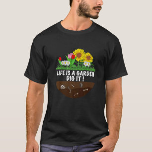 Camiseta Jardineiro o Jardim diz a vida é um Jardim Cave