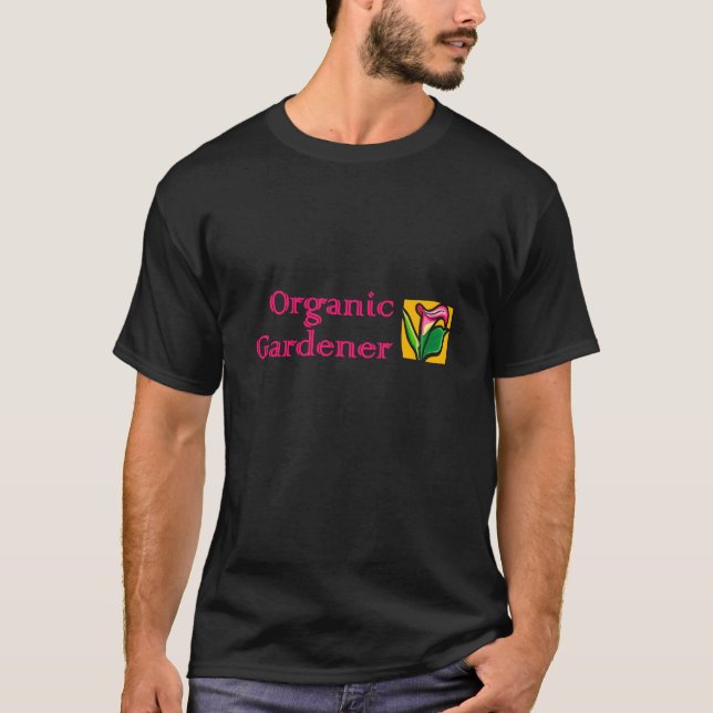 Camiseta Jardineiro Orgânico - Lírios Calla (Frente)