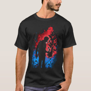 Camiseta Jardineiro Paisagista Chamas Jardim Retro Wo