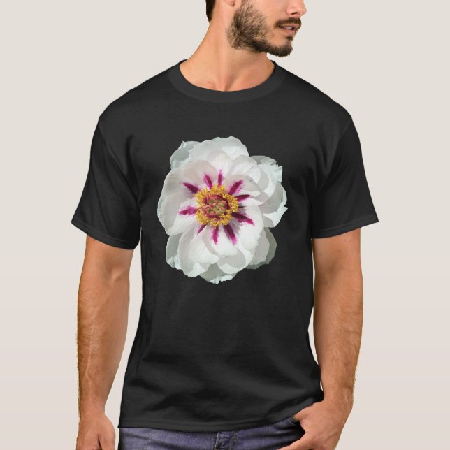 Camiseta Jardineiro Peônia Para Mulheres Planta   Idéia Fof (Frente)