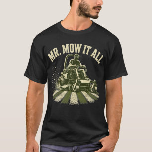 Camiseta Jardineiro Sr. Corta Tudo Paisagista Pai Cortando