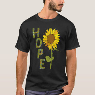 Camiseta Jardineiros Criando Esperança Grande Girassol
