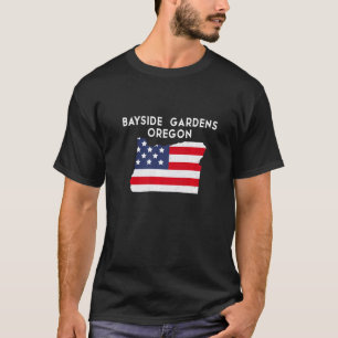 Camiseta Jardins Bayside Oregon EUA Estado América Viagem O