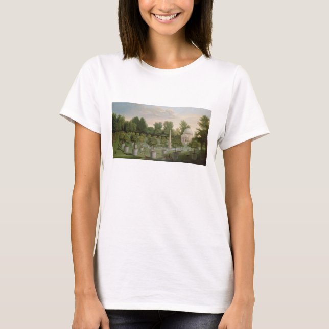 Camiseta Jardins de Chiswick House (óleo na canvas) (Frente)