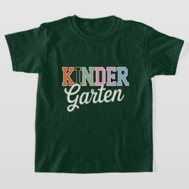 Camiseta Jardins de Infância – Design Colorido de Volta às