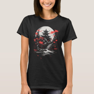 Camiseta Jardins de Pedra Zen Karesansui Arte Japonesa Gráf