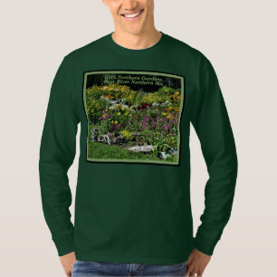 Camiseta Jardins de Verão Coloridos de Médios