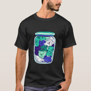 Camiseta Jarra de Gatos MLM Orgulho LGBT Bandeira Gay Mascu