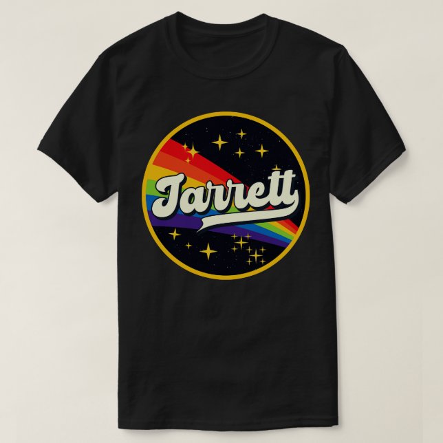Camiseta Jarrett Rainbow No Space Vintage Style (Frente do Design)