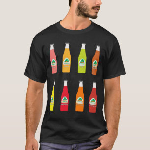 Camiseta Jarritos, todos os refrigerantes aromatizados com 