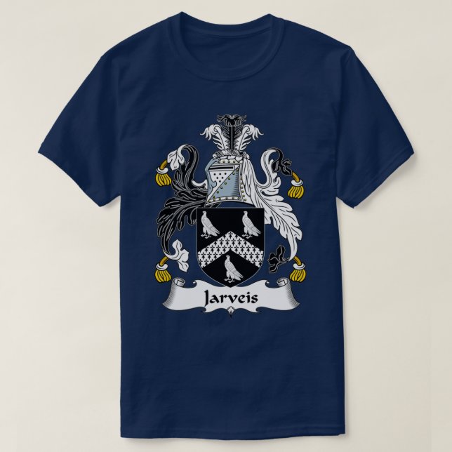Camiseta Jarveis Casaco da Guarda Familiar de Braços (Frente do Design)