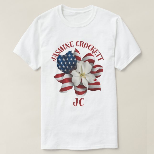 Camiseta Jasmine Crockett Congresswoman T-Shirt (Frente do Design)