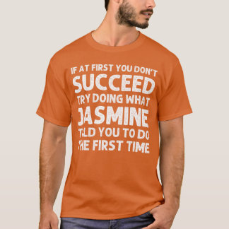 Camiseta JASMINE Nome Personalizado Aniversário Natal Diver
