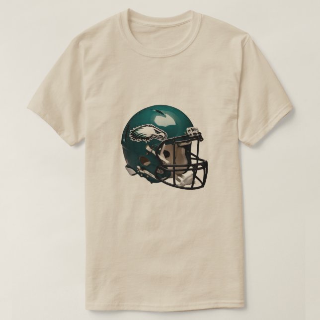 Camiseta Jason Kelce Philadelphia Helmet Line Green68 ⭐ ⭐ ⭐ (Frente do Design)