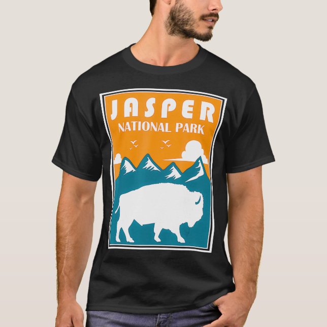 Camiseta Jasper National Park Bison Canadá  (Frente)