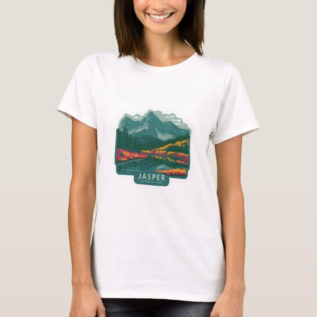 Camiseta jasper national park sticker (Frente)