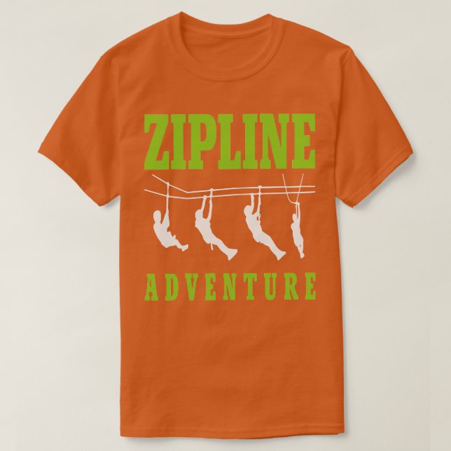 Camiseta jato de zipline (Frente do Design)