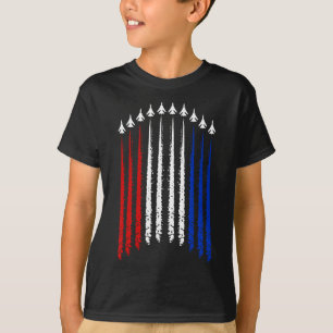 Camiseta Jatos De Combatente Com Bandeira Dos Eua 4 De Julh