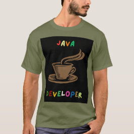 Camiseta Java Developer Men T-Shirt Black